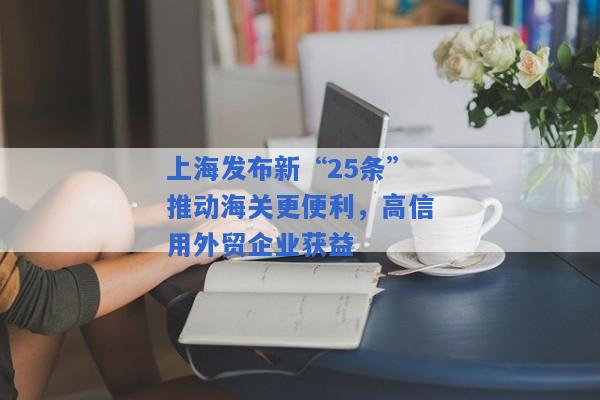 上海发布新“25条”推动海关更便利，高信用外贸企业获益